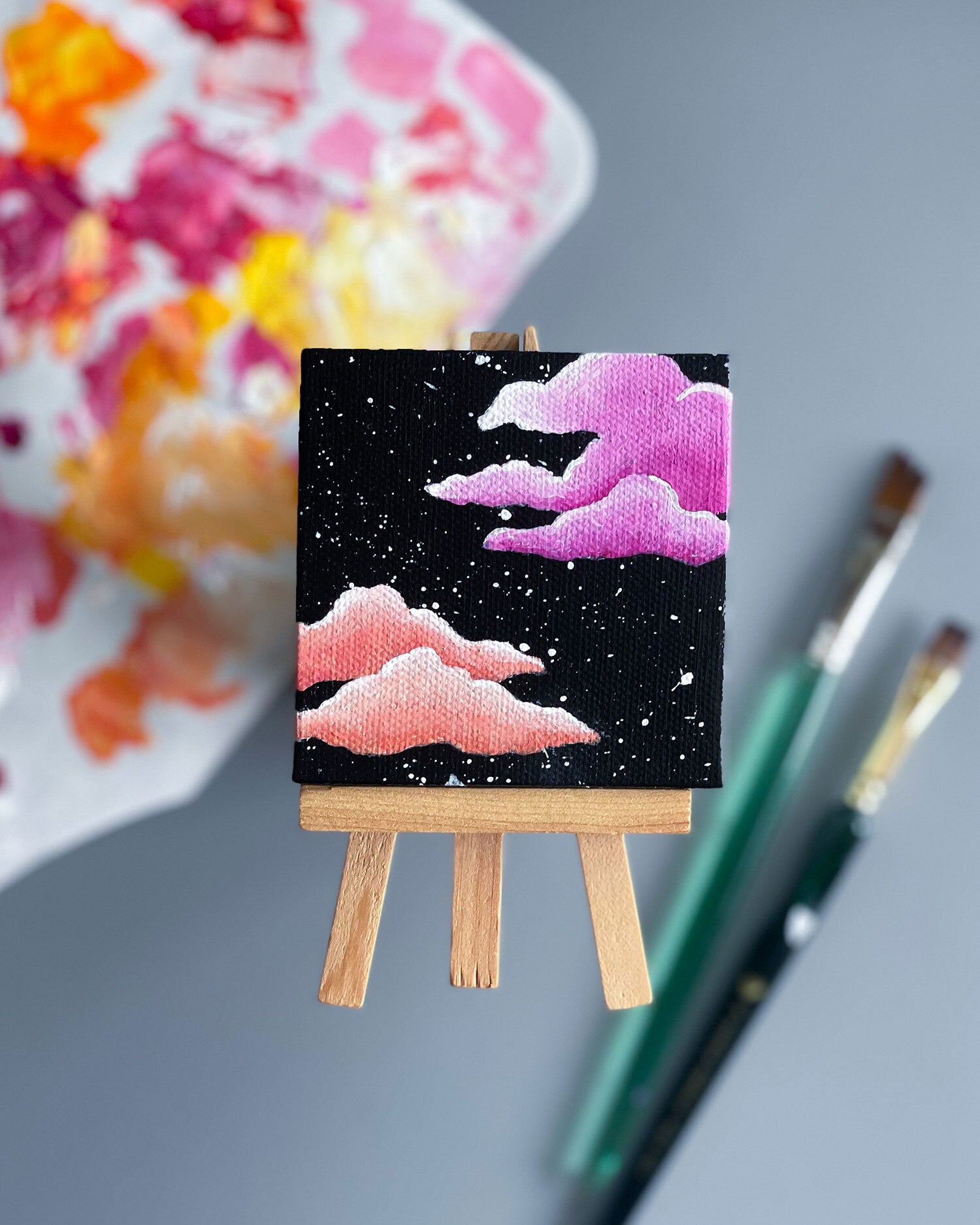 Sherbet Dreams Mini-Painting with Easel