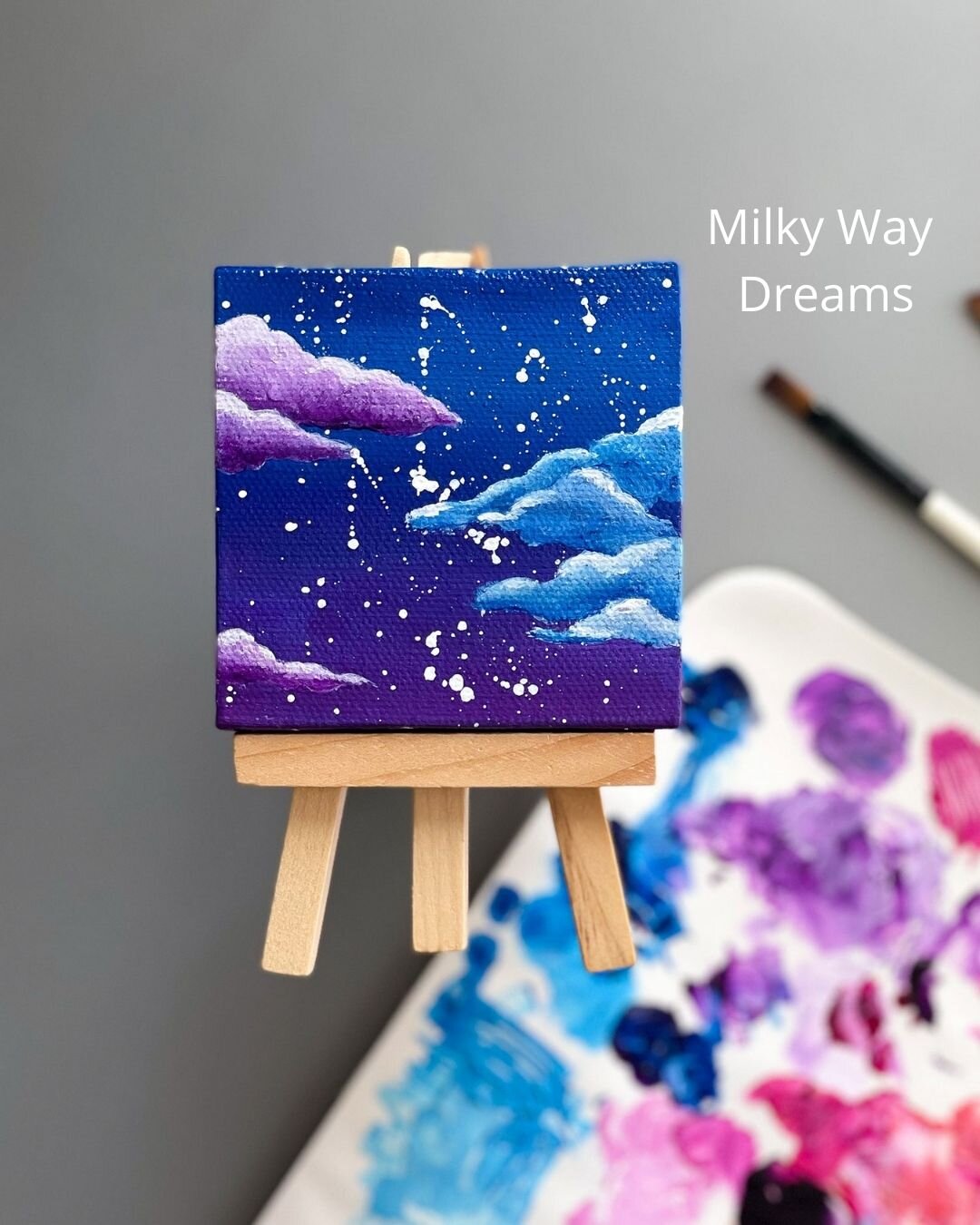 Shop Summer Sky Painting Online  Mini-Painting with Easel – Jiva