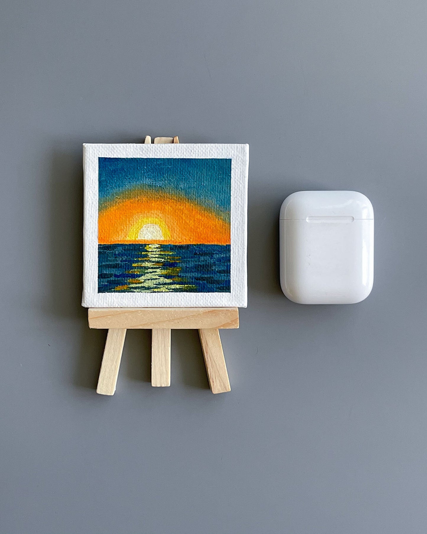 "Long Beach" Mini-Painting with Easel