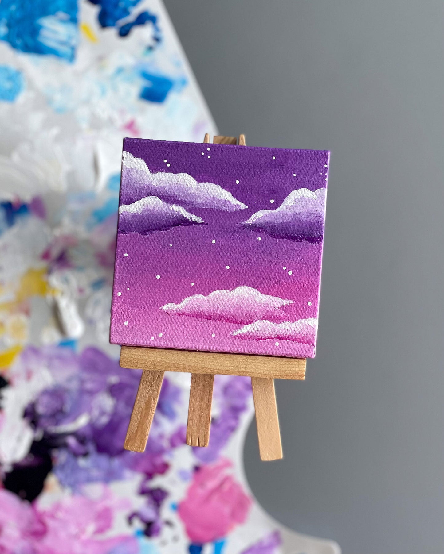 "Candy Dreams" Mini-Painting with Easel