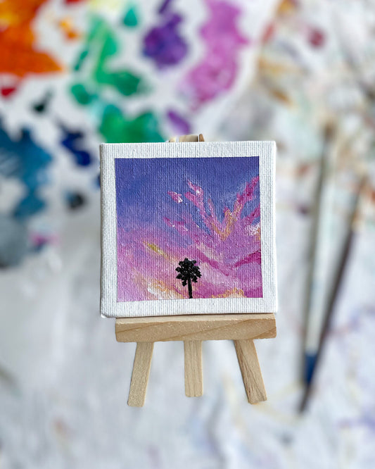 "Santa Monica" Mini-Painting with Easel