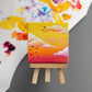 "Creamsicle Dreams" Mini-Painting with Easel