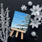 "First Snow" Mini-Painting with Easel