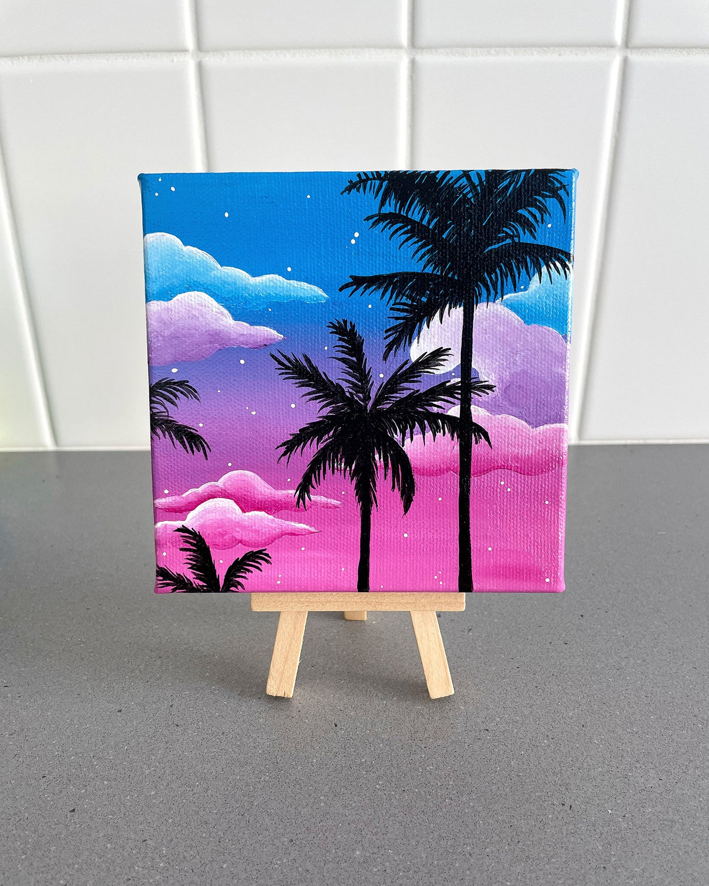 "Paradise Found" Mini-Painting with Easel