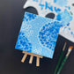 "Nikko Blue Hydrangeas" Mini-Painting with Easel