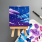"Milky Way Dreams" Mini-Painting with Easel