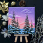 "Snowy Colorado Morning" Mini-Painting with Easel