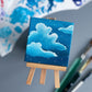 "Sour Blue Dreams" Mini-Painting with Easel