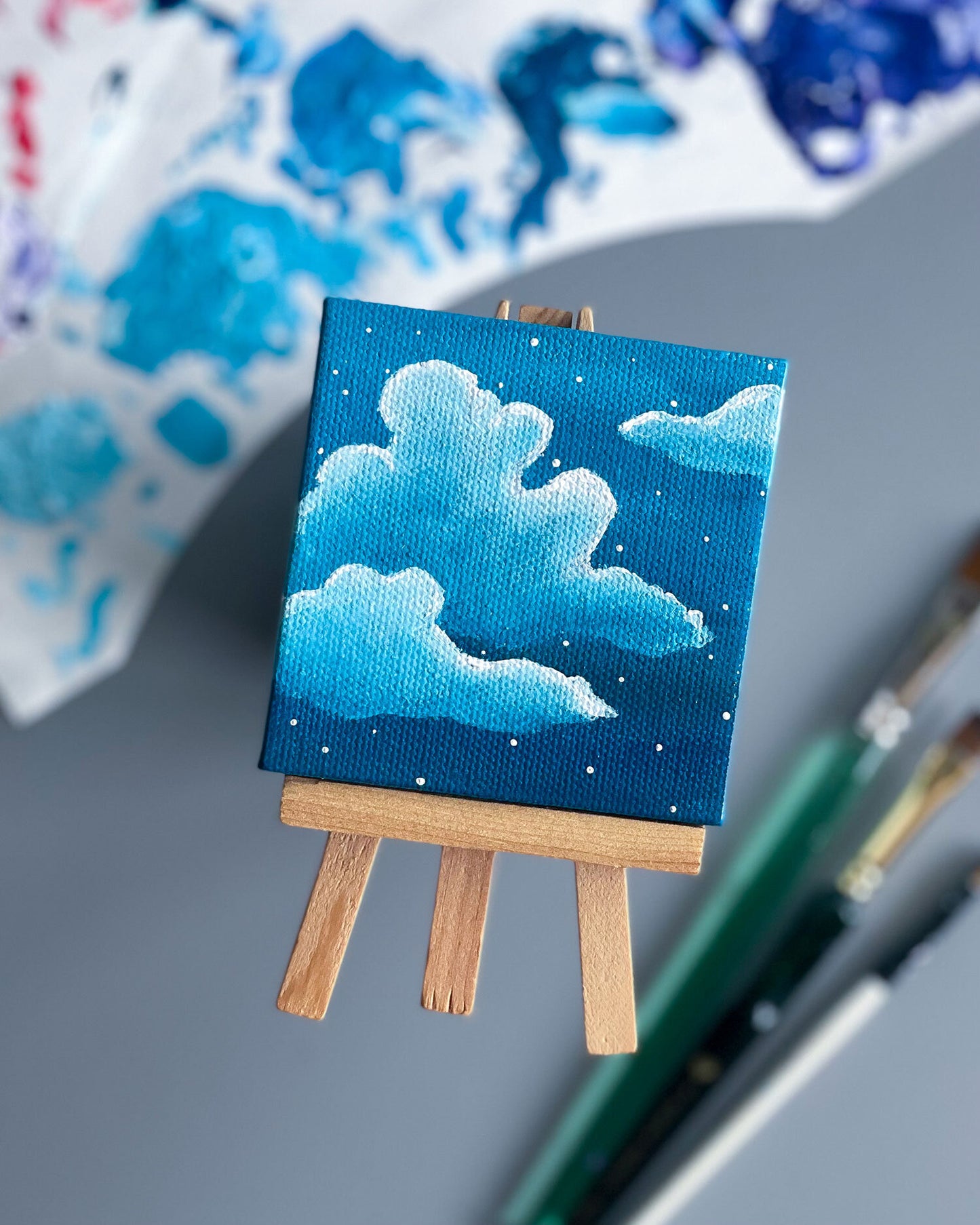 Shop Night Sky Painting Online  Canvas with Easel Online – Jiva