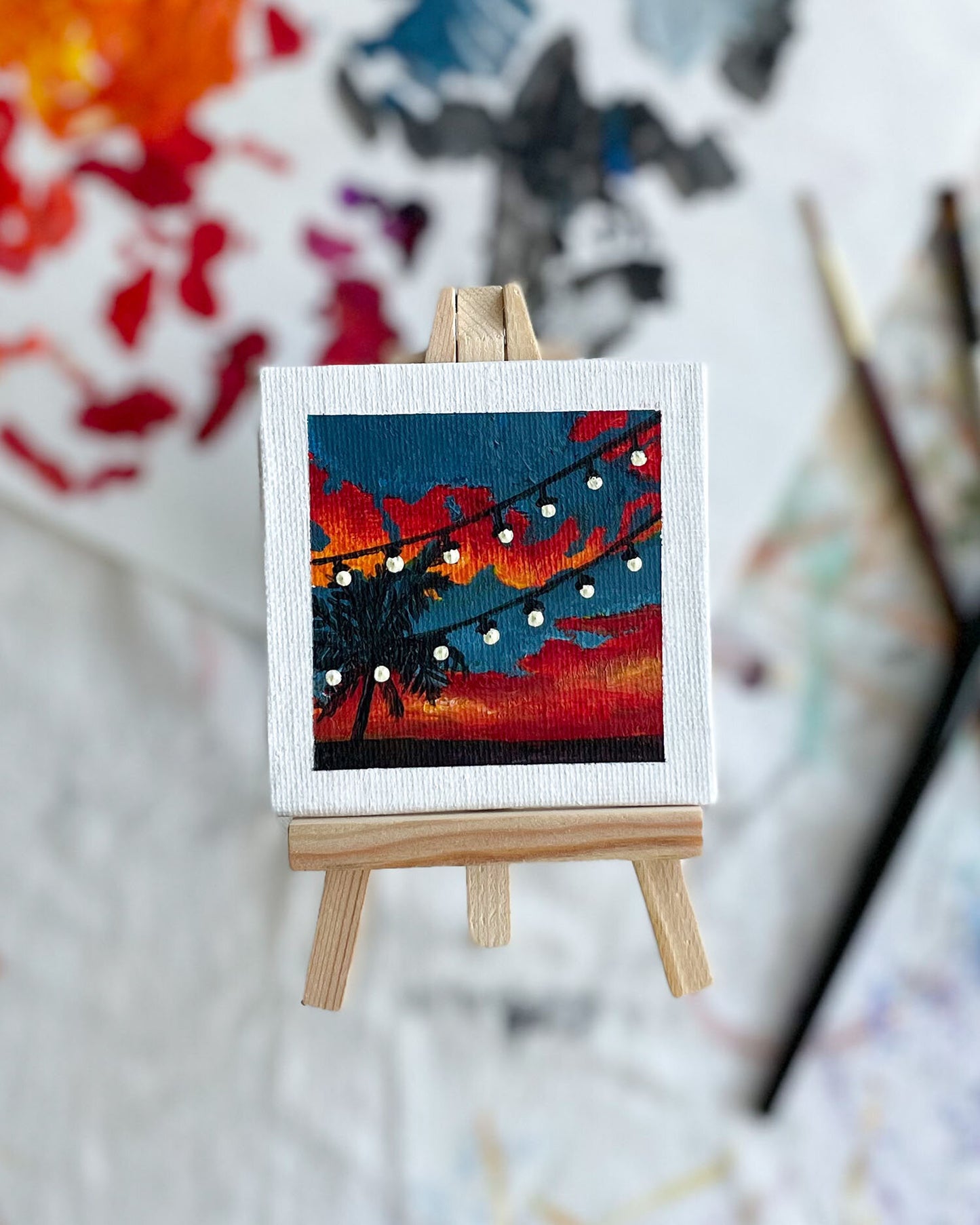 "Redondo Beach" Mini-Painting with Easel