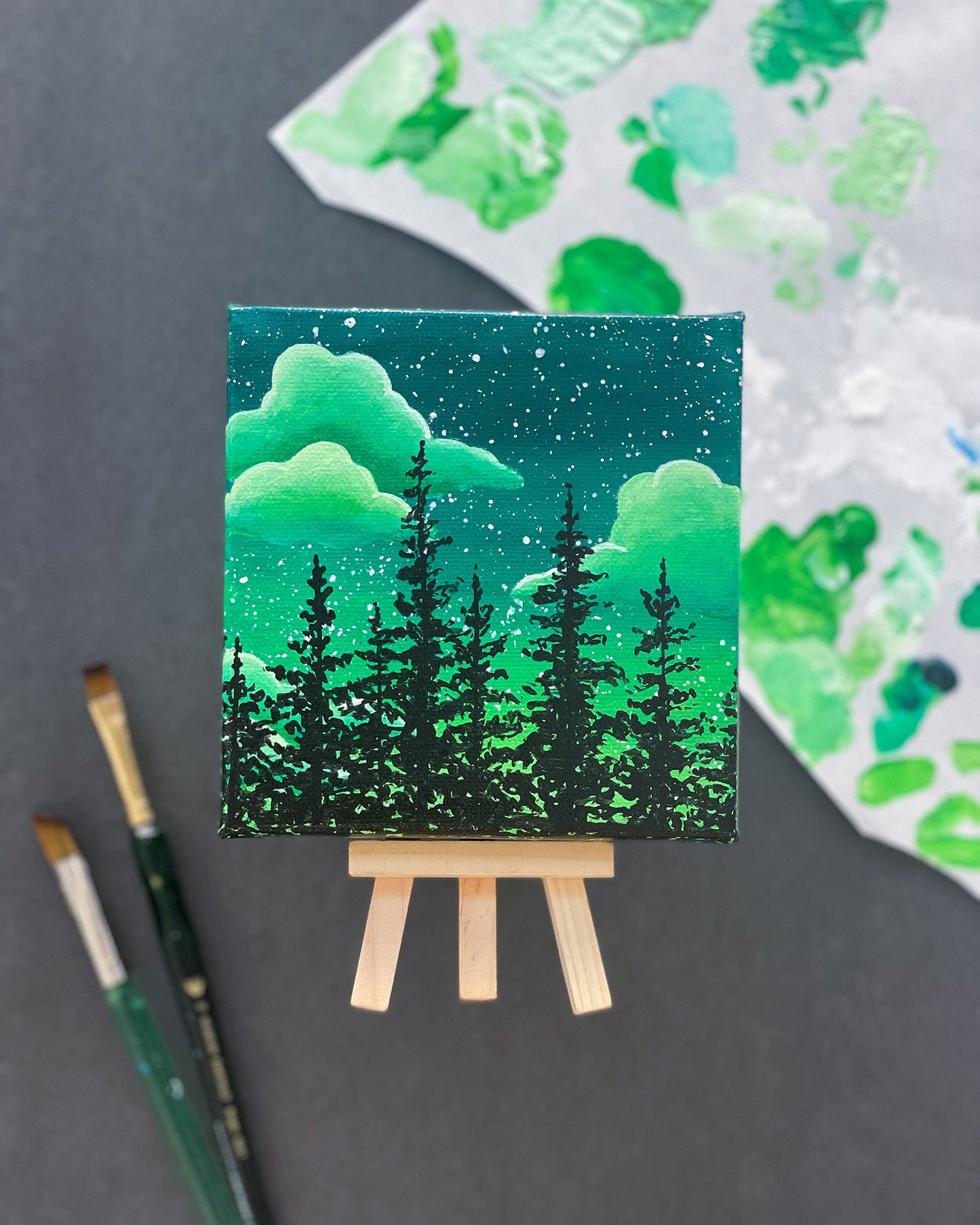 "Wanderlust" Mini-Painting with Easel