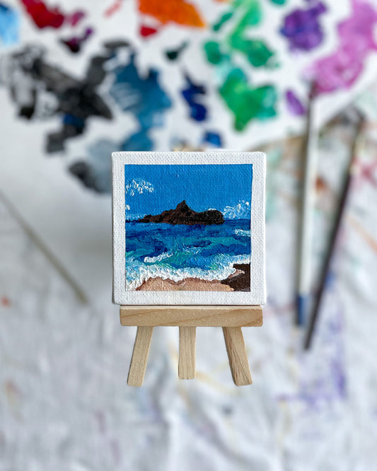 "Oahu" Mini-Painting with Easel