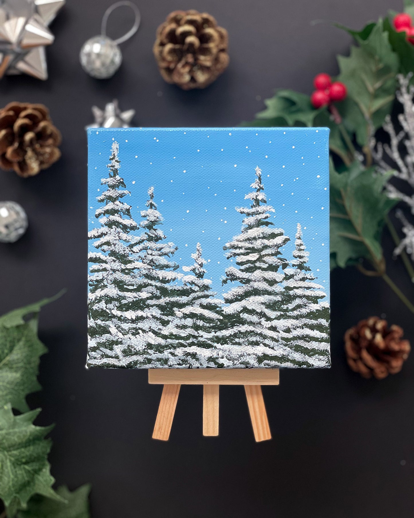 Journey to Winter - Mini Canvas Print with Easel – Nilah and Kevin